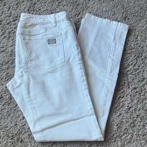 Michael Kors Ivory Denim Trousers